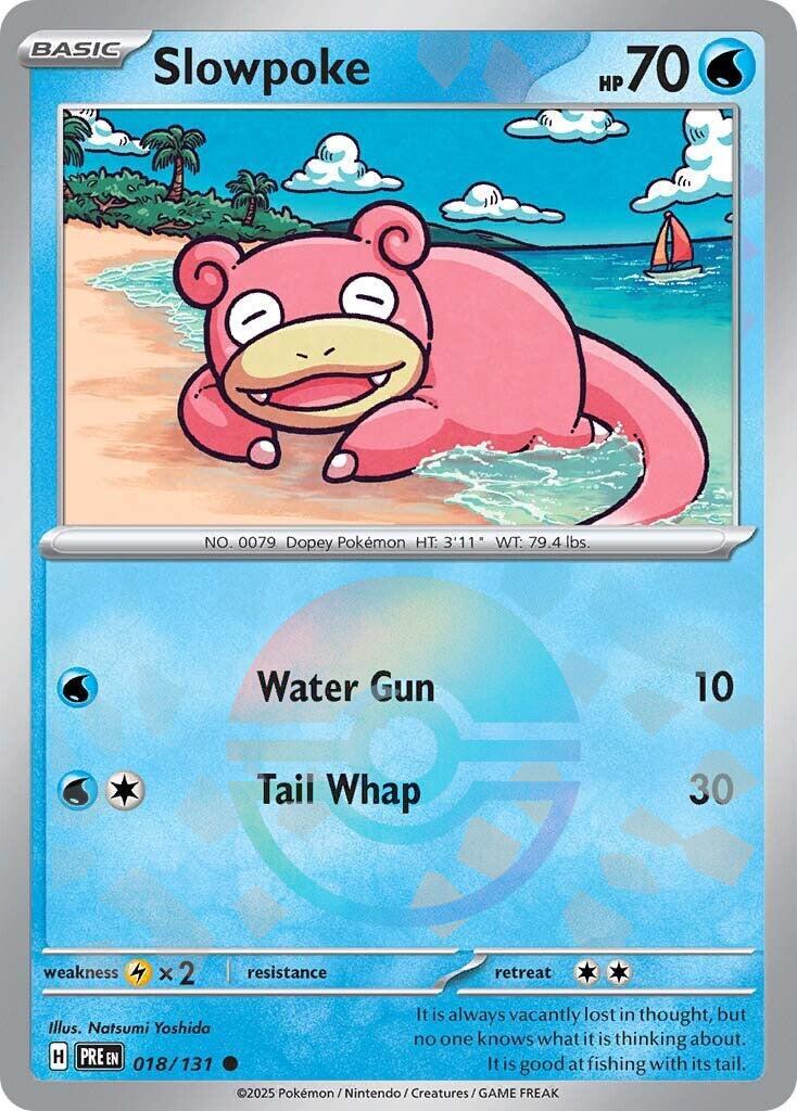 Slowpoke 018/131 - Prismatic Evolutions - Pokeball Reverse Holo
