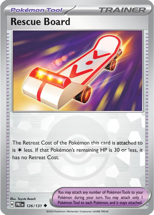 Rescue Board 126/131 - Prismatic Evolutions - Pokeball Reverse Holo
