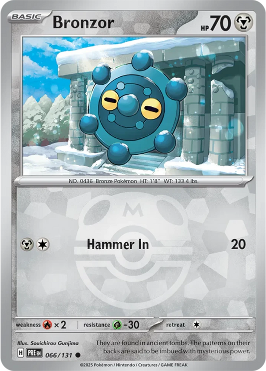 Bronzor 066/131 - Prismatic Evolutions - Materball Reverse Holo