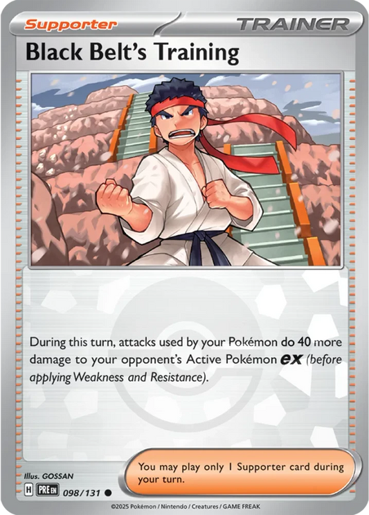 Black Belt's Training 098/131 - Prismatic Evolutions - Pokeball Reverse Holo