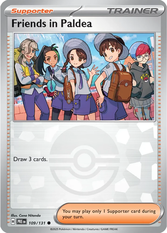 Friends In Paldea - Prismatic Evolutions - Pokeball Reverse Holo