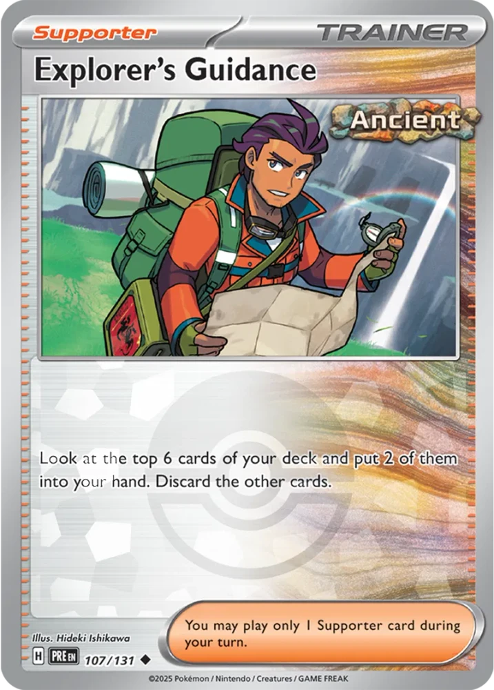 Explorer's Guidance 107/131 - Prismatic Evolutions - Pokeball Reverse Holo