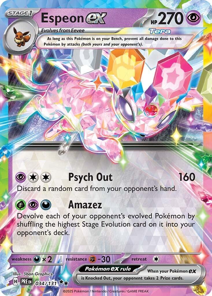 Espeon EX 034/131 - Prismatic Evolutions - Double Rare