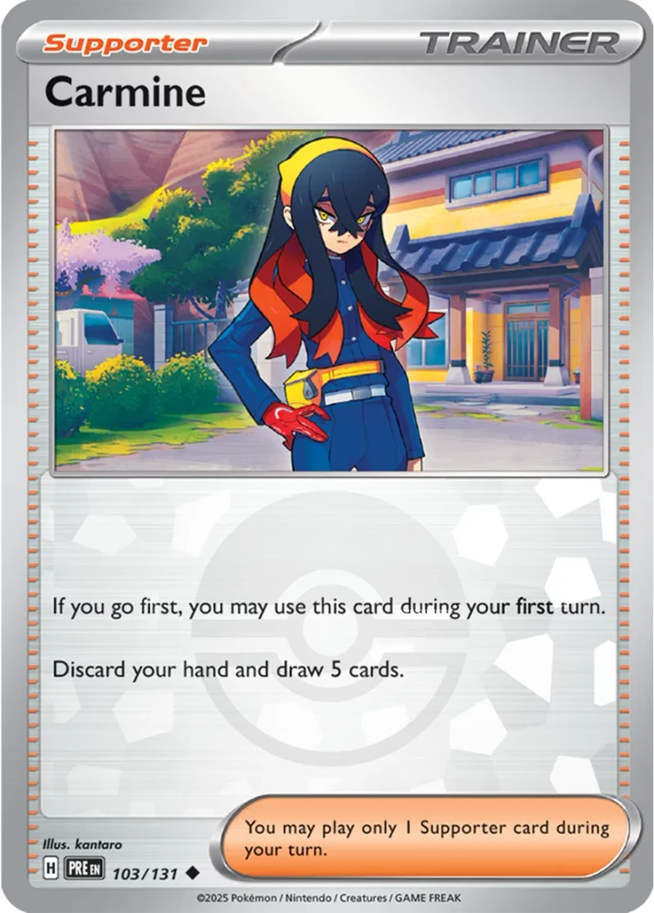 Carmine 103/131 - Prismatic Evolutions - Pokeball Reverse Holo