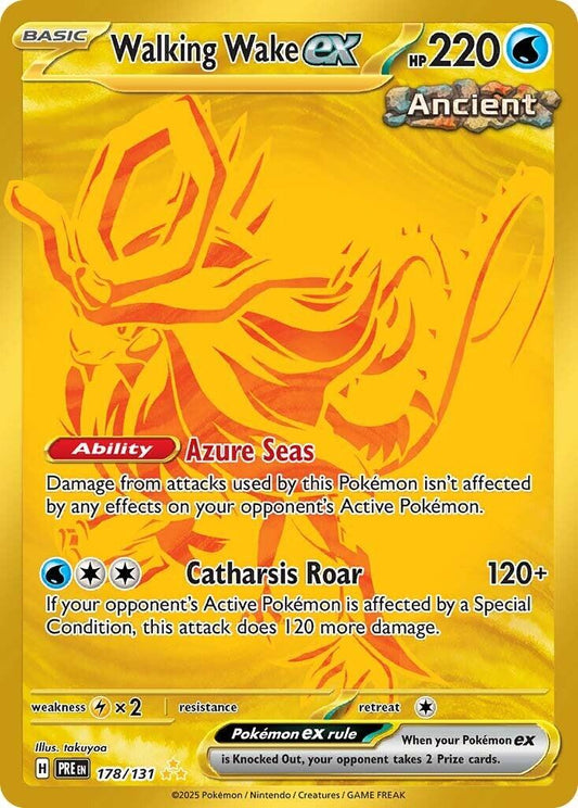 Walking Wake EX 178/131 - Prismatic Evolutions - Hyper Rare