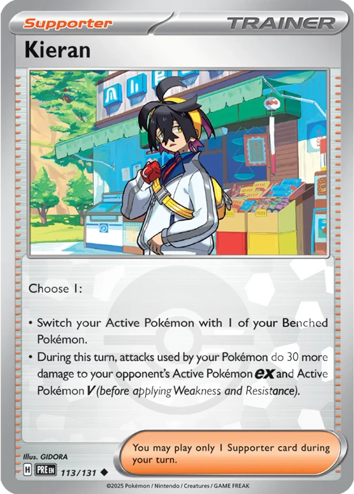 Kieran 113/131 - Prismatic Evolutions - Pokeball Reverse Holo