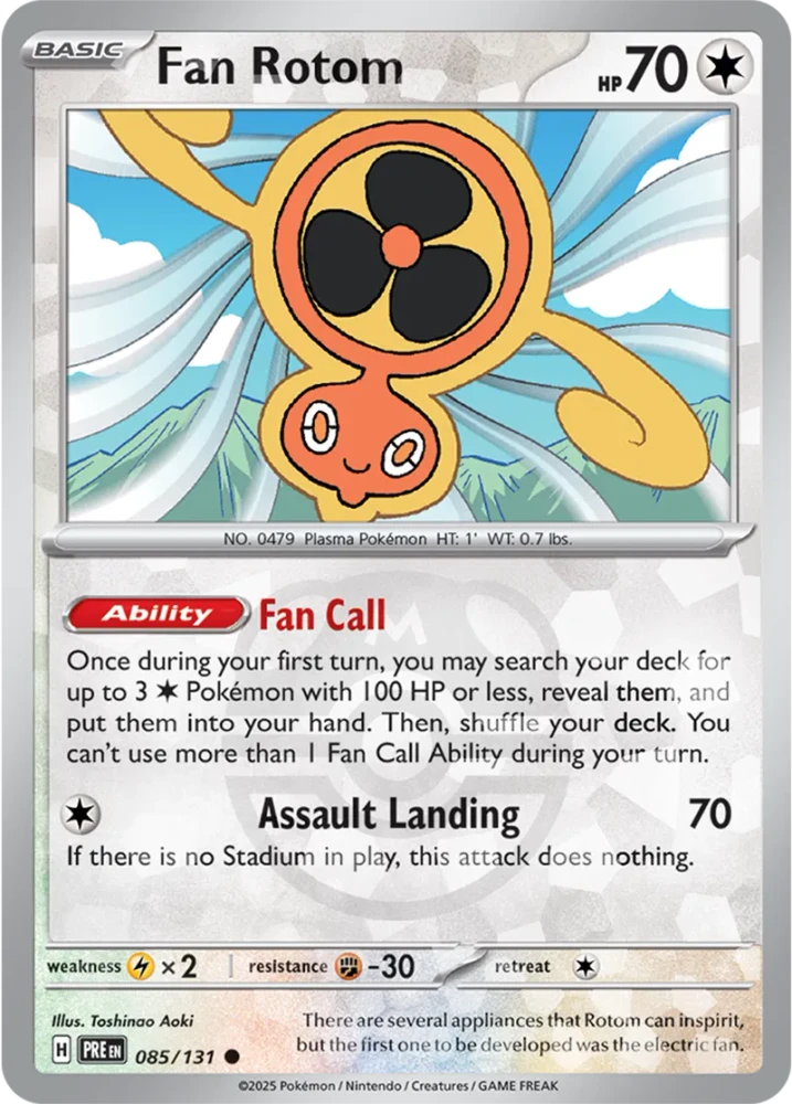 Fan Rotom 085/131 - Prismatic Evolutions - Materball Reverse Holo