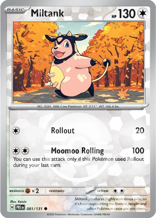 Miltank 081/131 - Prismatic Evolutions - Pokeball Reverse Holo