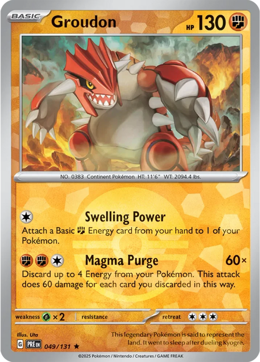Groudon 049/131 - Prismatic Evolutions - Pokeball Reverse Holo