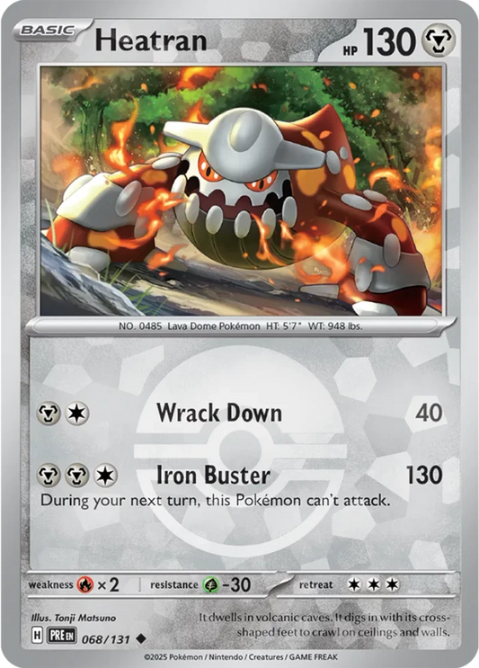 Heatran 068/131 - Prismatic Evolutions - Pokeball Reverse Holo