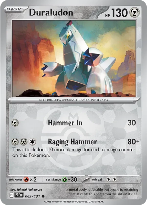 Duraludon 069/131 - Prismatic Evolutions - Masterball Reverse Holo