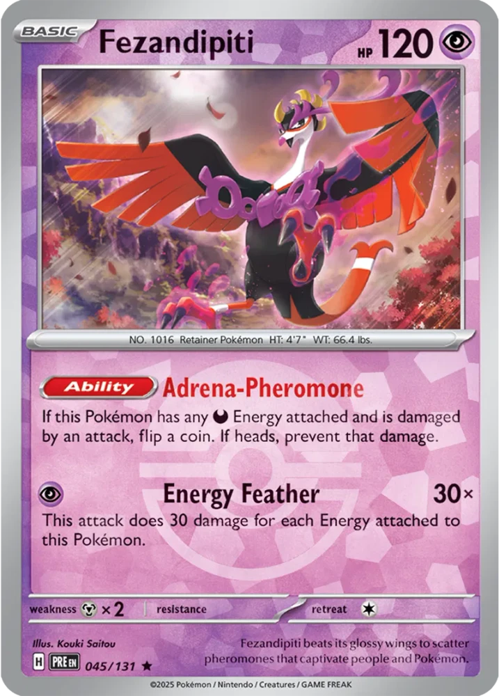 Fezandipiti 045/131 - Prismatic Evolutions - Pokeball Reverse Holo