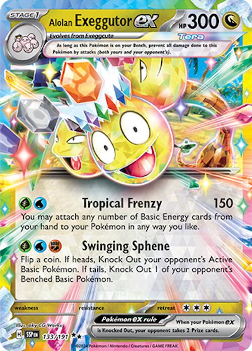 Alolan Exeggutor 133/191 - Surging Sparks - Double Rare