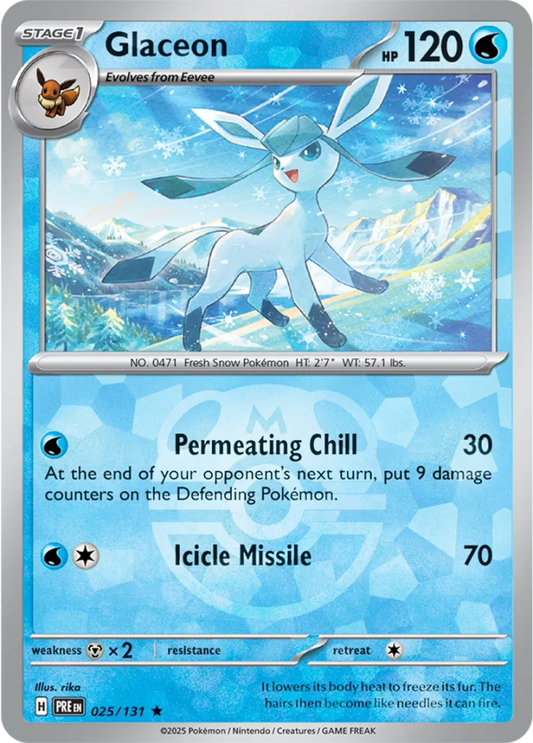 Glaceon 035/131 - Prismatic Evolutions - Masterball Reverse Holo
