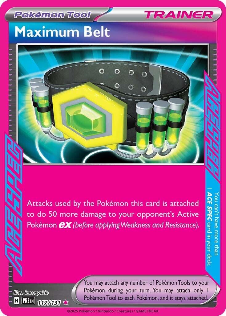 Maximum Belt 117/131 - Prismatic Evolutions - ACE SPEC