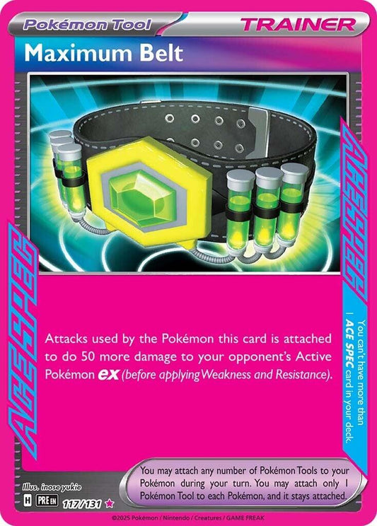 Maximum Belt 117/131 - Prismatic Evolutions - ACE SPEC