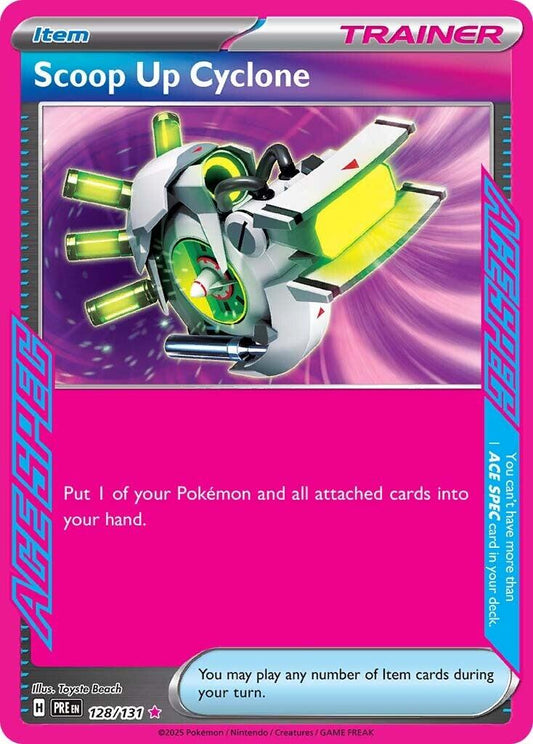 Scoop Up Cyclone 128/131 - Prismatic Evolutions - ACE SPEC