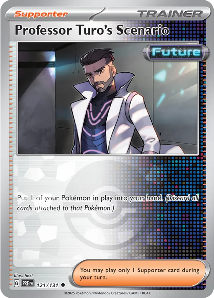 Professor Turo's Scenario 121/131 - Prismatic Evolutions - Pokeball Reverse Holo