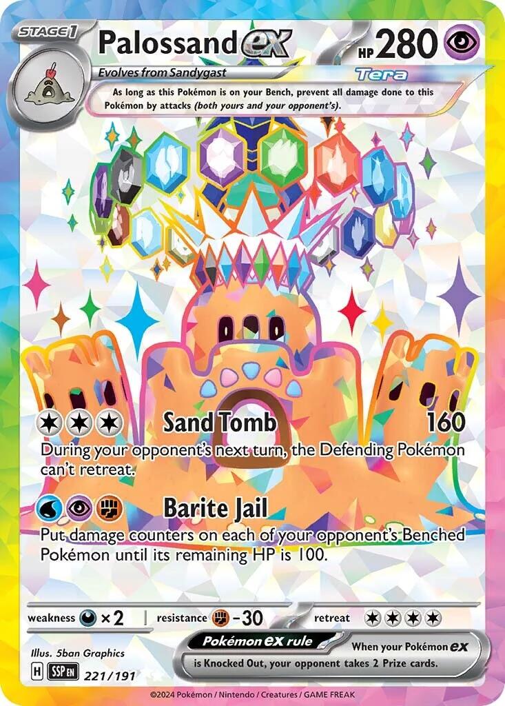 Palossand 221/191 - Surging Sparks - Full Art