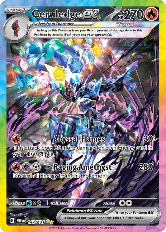 Ceruledge Ex 147/131 - Prismatic Evolutions - Special Illustration Rare Card