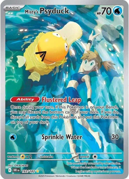 Misty's Psyduck 193/182 - Destined Rivals - Illustration Rare Card