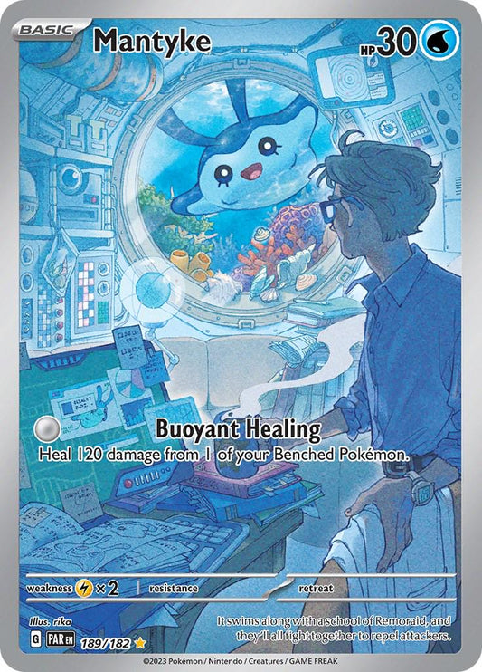 Mantyke 189/182 - Paradox Rift - Illustration Rare Card