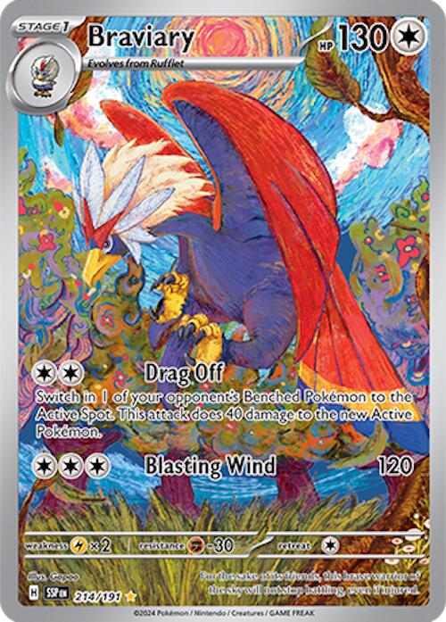 Braviary 214/191 - Surging Sparks - Illustration Rare Card