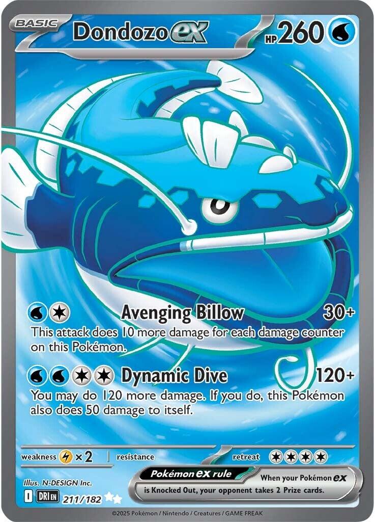 Dondozo EX 211/182 - Destined Rivals - Full Art