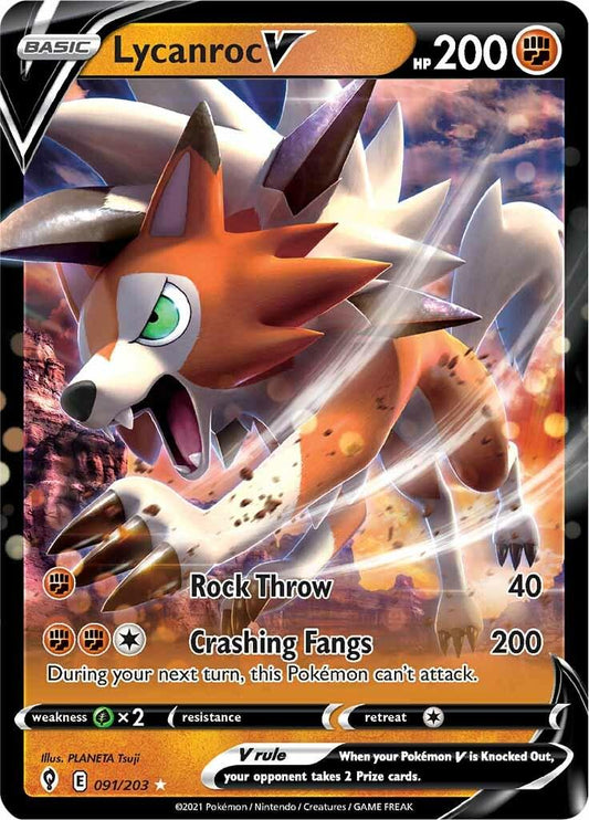Lycanroc V 091/203 - Evolving Skies - Full Art