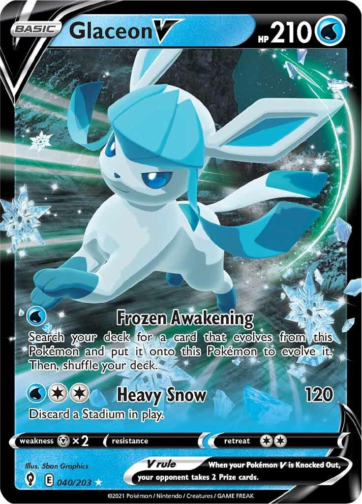 Glaceon V 040/203 - Evolving Skies - Full Art