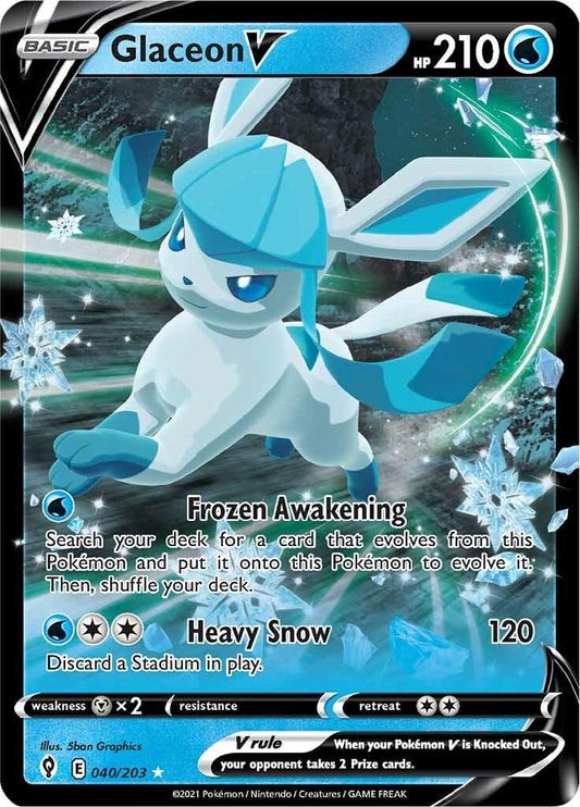 Glaceon V 040/203 - Evolving Skies - Full Art