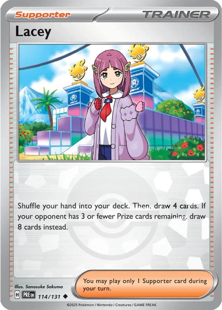 Lacey 114/131 - Prismatic Evolutions - Pokeball Reverse Holo