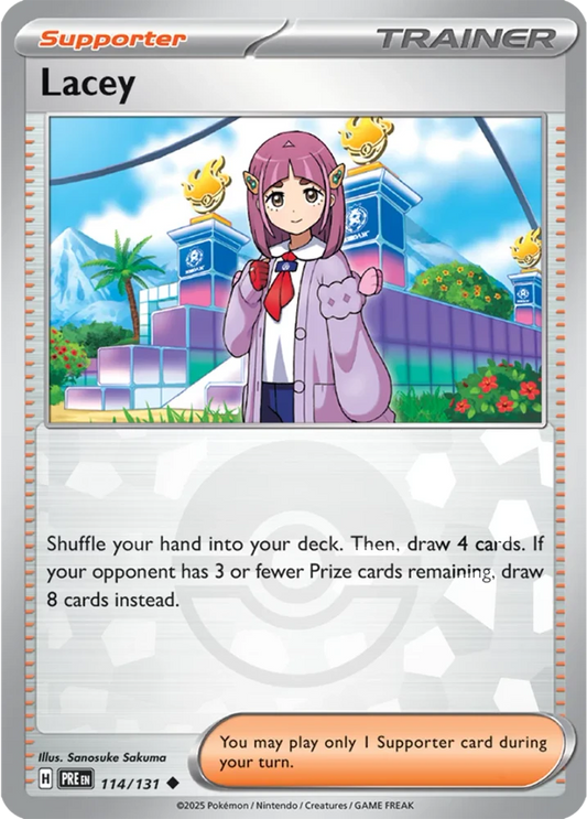 Lacey 114/131 - Prismatic Evolutions - Pokeball Reverse Holo