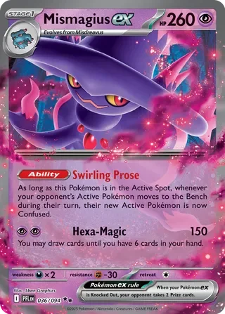 Mismagius EX 036/094 - Phantasmal Flames