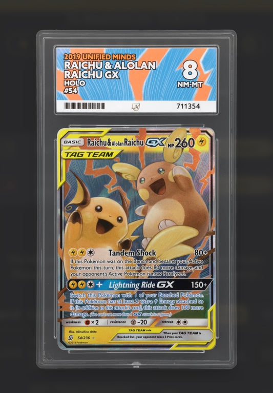 Raichu & Alolan Raichu 054/236 - Unified Minds - Tag Team - ACE 8