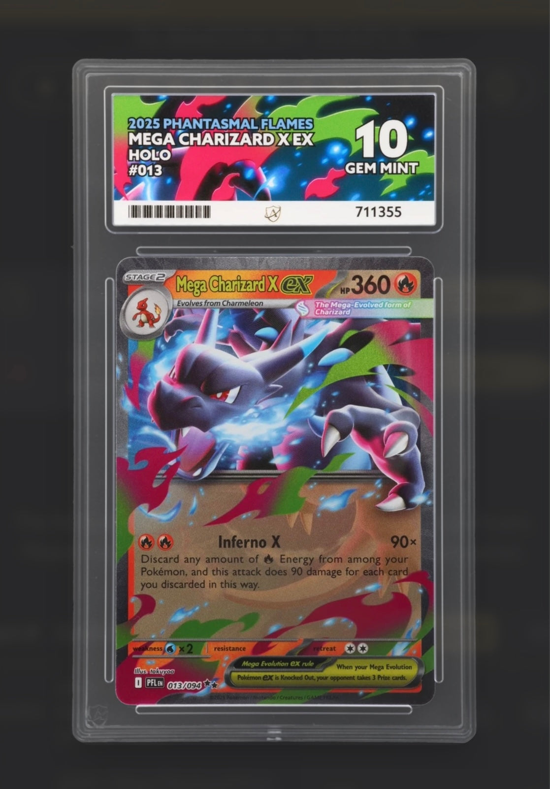 Mega Charizard EX 013/094 - Phantasmal Flames - ACE 10