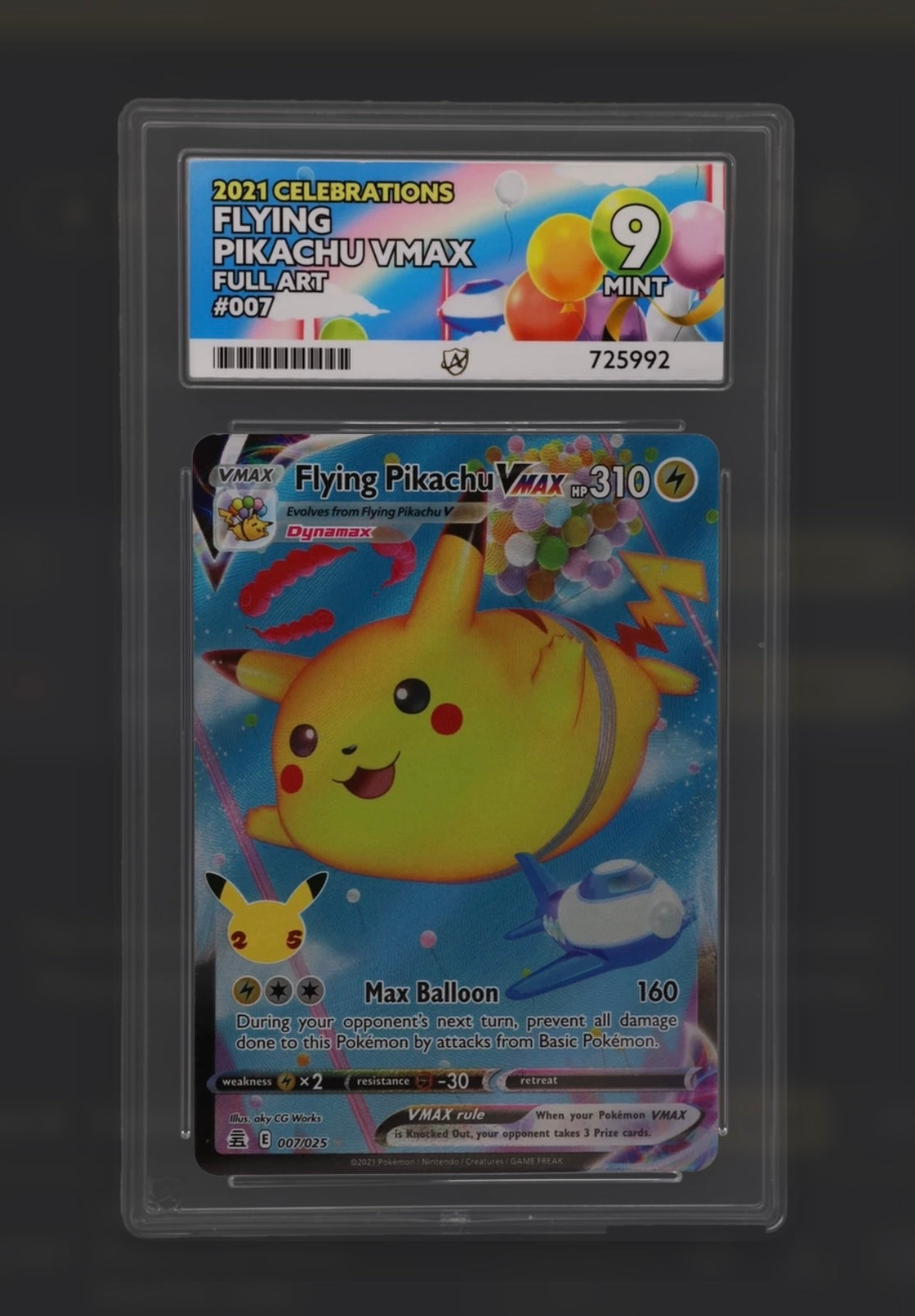 Flying Pikachu VMAX 007/025 - Celebrations - ACE 9